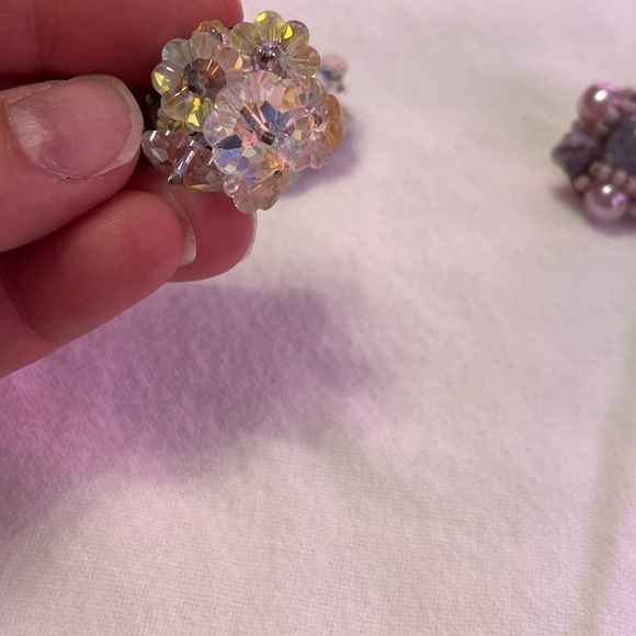 Vintage Clip-on Earring Lot - 4 pairs - Picture 2 of 9